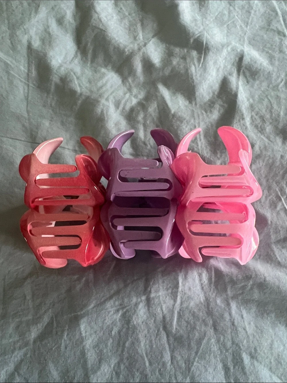 Flower Hair Clips  - Set of 3